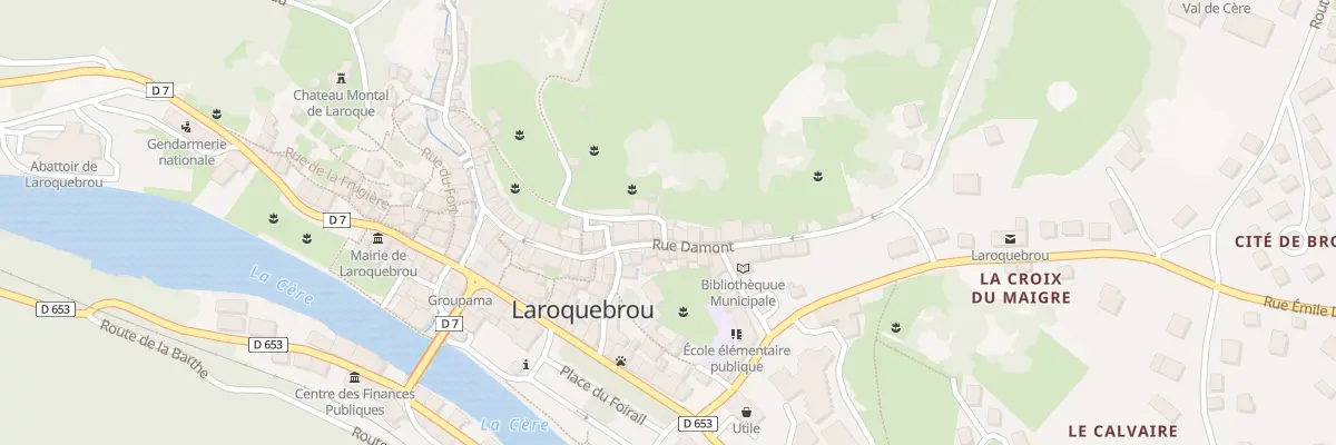 Plan du 5142 Rue de la Faite à Laroquebrou