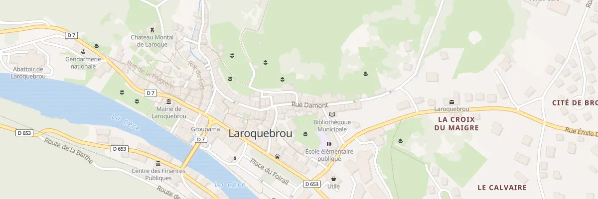 Plan du 5143 Rue Damont à Laroquebrou