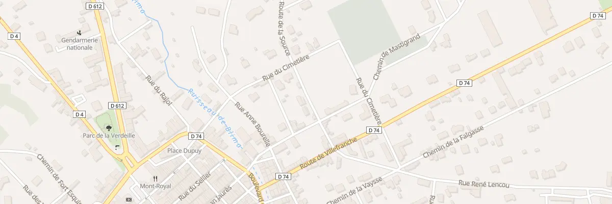 Plan du 5 Rue du Colombier à Réalmont