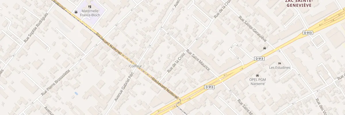 Plan du 66 Rue de la Croix à Nanterre