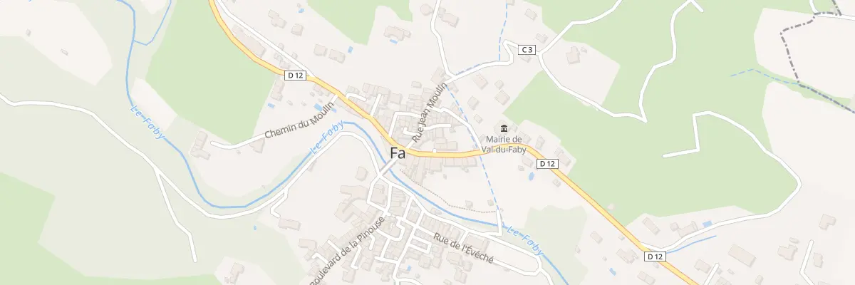 Plan du 16 Le Village Fa à Val-du-Faby