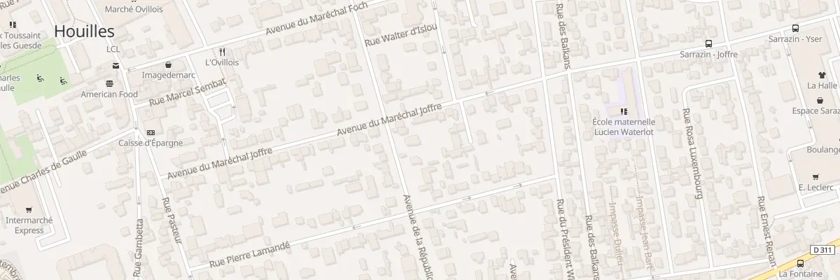 Plan du 33 Av de la République à Houilles