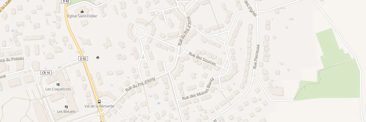 Plan du 30 Rue du Pré d’Arny à Bruyères-le-Châtel