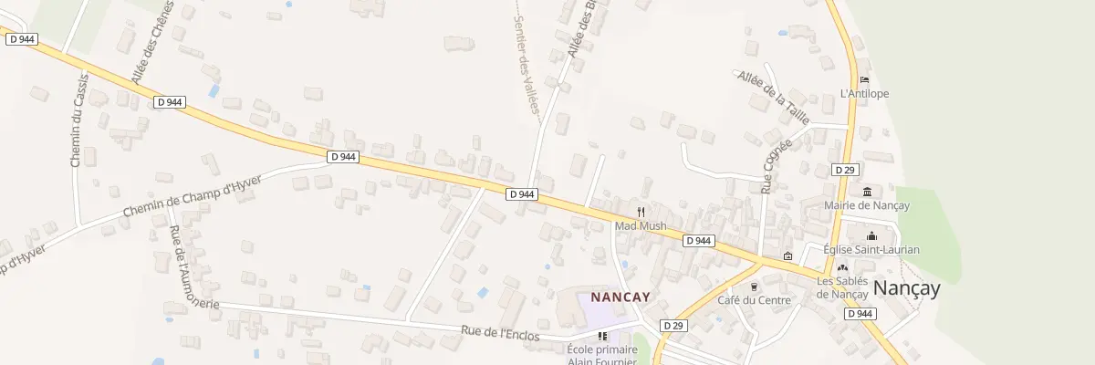 Plan du 50 Rue de Salbris à Nançay
