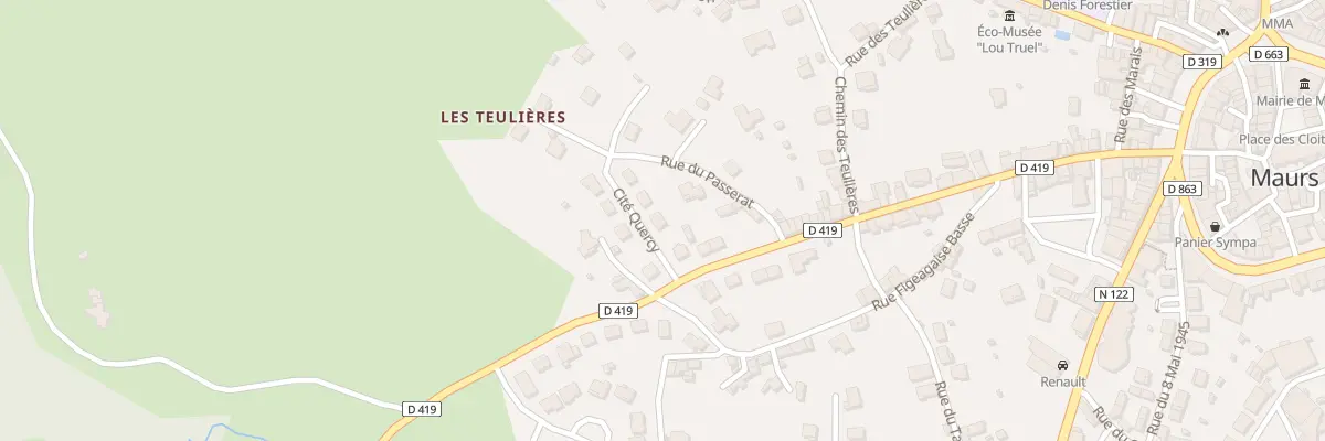 Plan du 2 Cite Quercy à Maurs