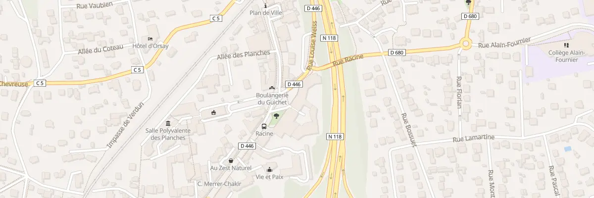 Plan du 20 Rue Charles de Gaulle à Orsay