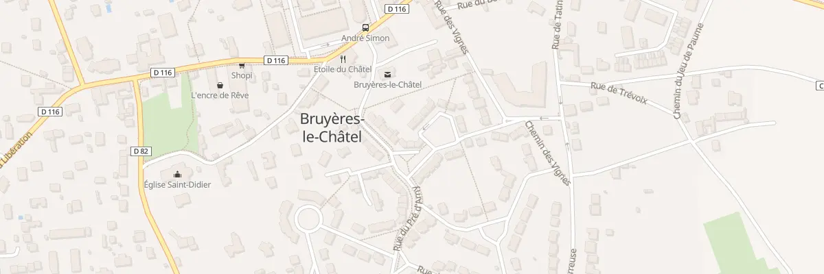 Plan du 3 Pl de la Cave aux Fleurs à Bruyères-le-Châtel