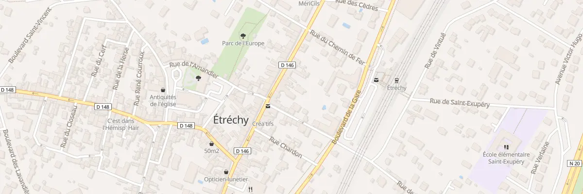 Plan du 13 Rue Grande Rue à Étréchy