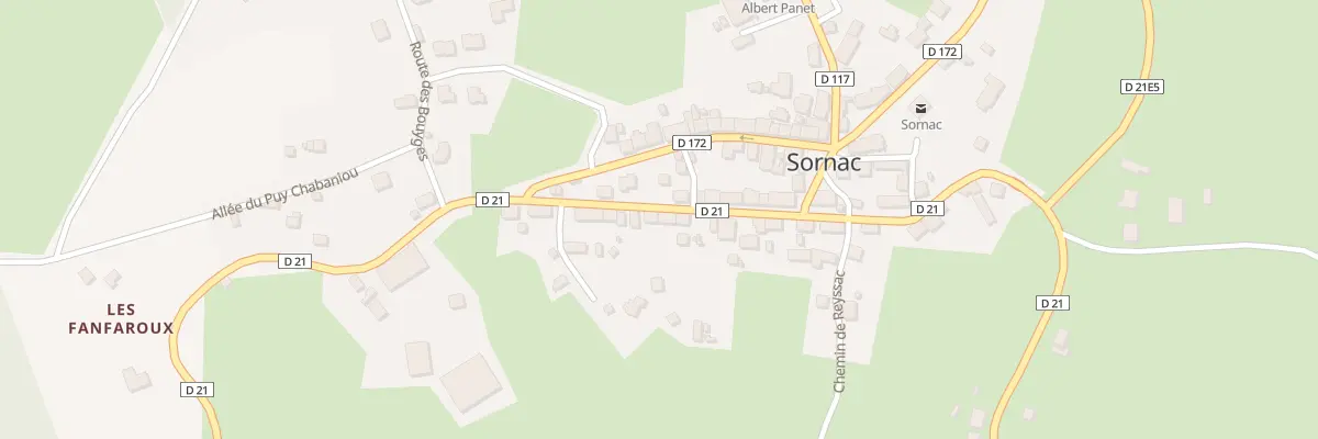 Plan du 21 Grande Rue à Sornac