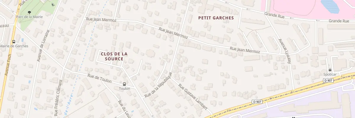 Plan du 14 Rue de la Republique à Garches