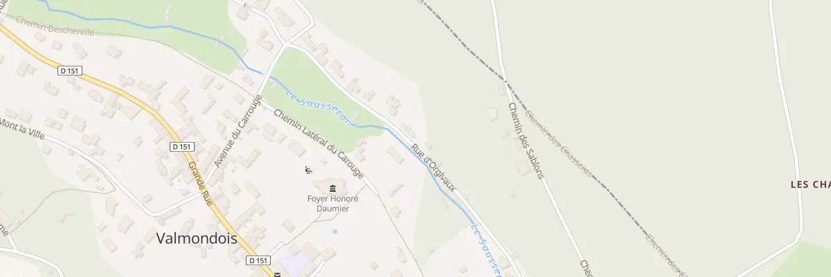 Plan du 10 Rue d’Orgivaux à Valmondois