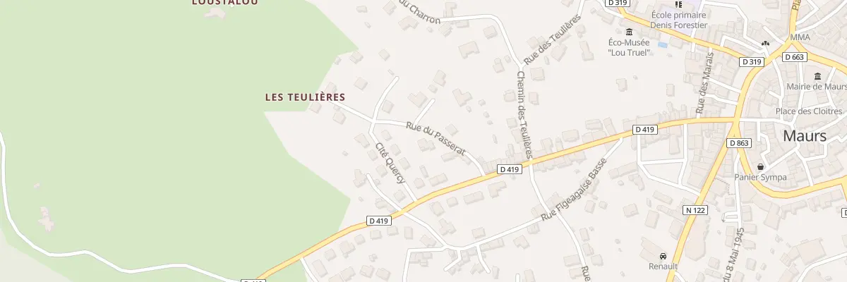 Plan du 1 Rue de Passerat à Maurs