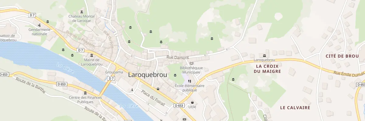 Plan du 5163 Rue Damont à Laroquebrou