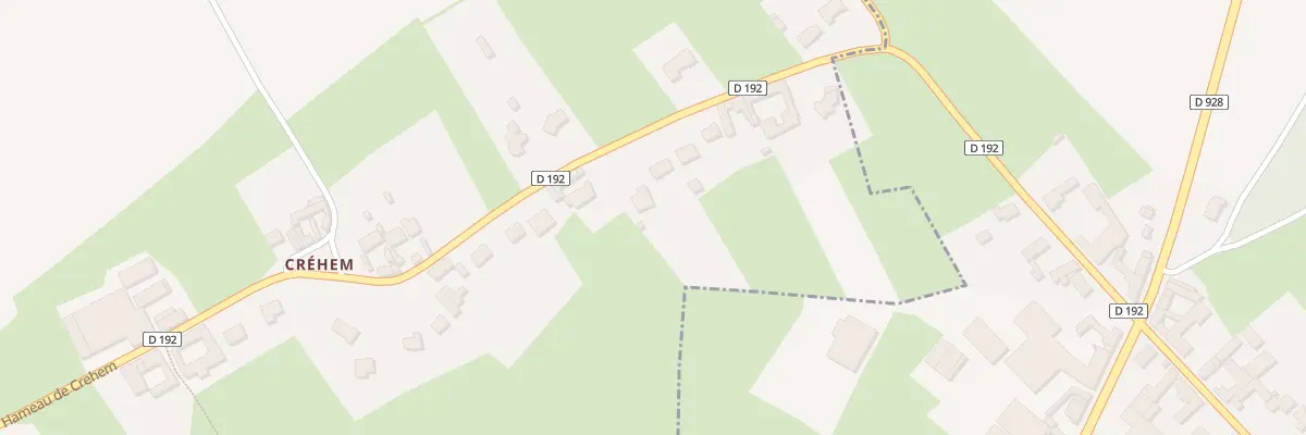 Plan du 22 Ham de Crehem à Remilly-Wirquin