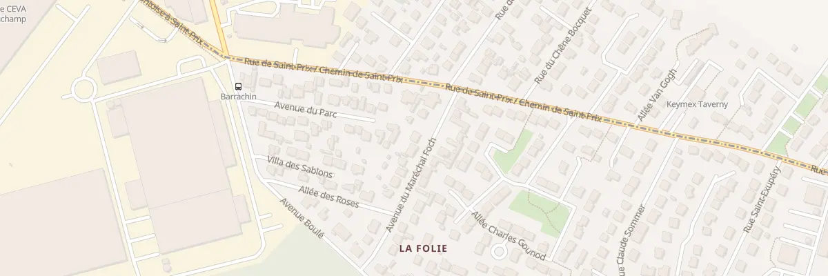 Plan du 19 Av du Maréchal Foch à Beauchamp