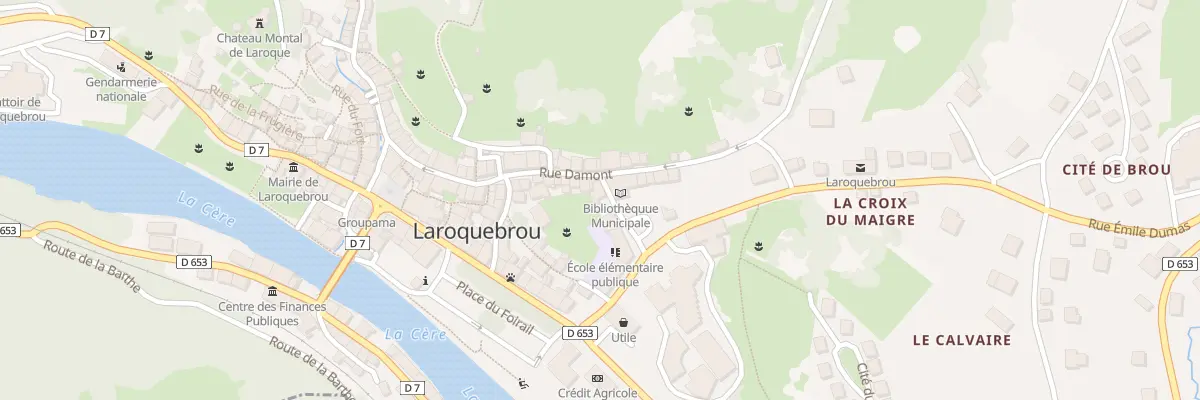 Plan du 5164 Rue Etienne Fargues à Laroquebrou
