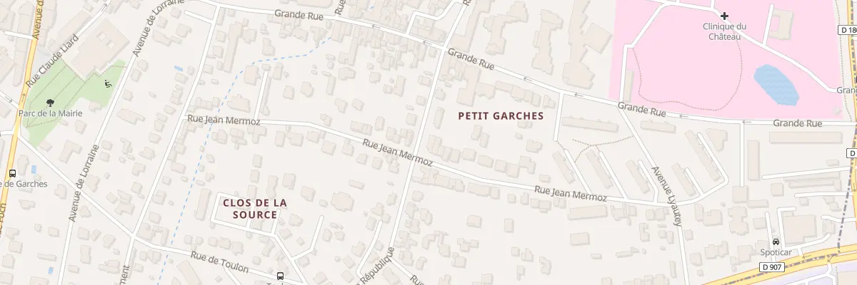 Plan du 20 Rue de la Republique à Garches