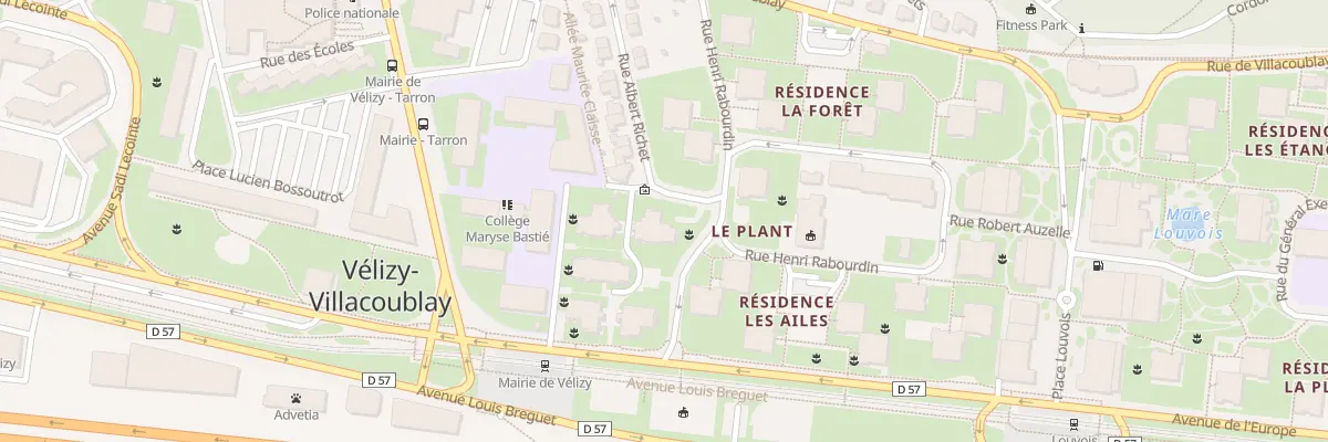 Plan du 30 Rue Albert Richet à Vélizy-Villacoublay