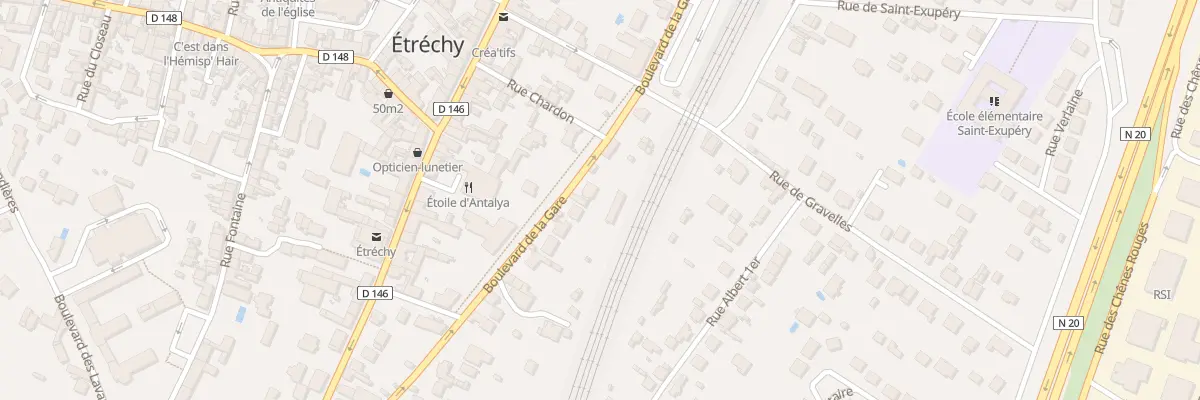 Plan du 9 Bd de la Gare à Étréchy