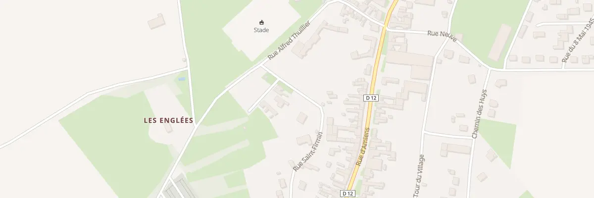 Plan du 247 Rue Alfred Thuillier à Vignacourt