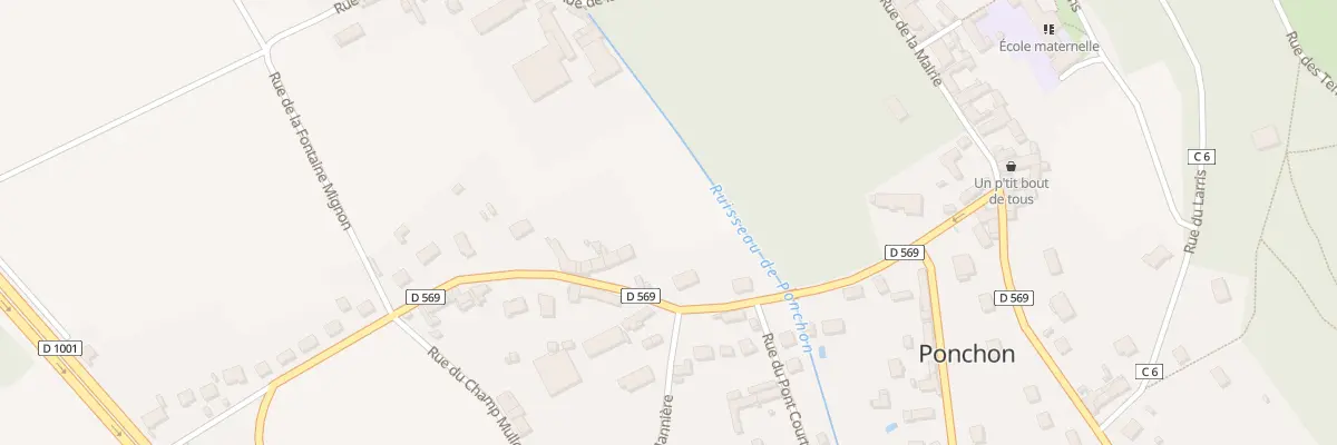 Plan du 270 Rue du Pont Delettre à Ponchon