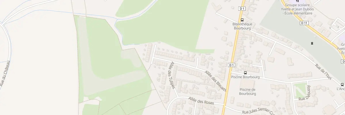 Plan du 36 All des Bleuets à Bourbourg