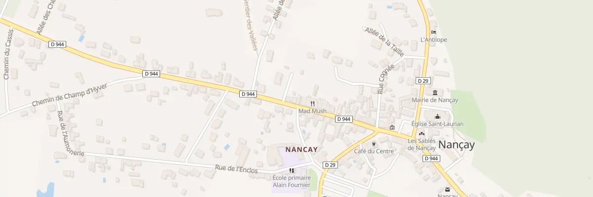 Plan du 42 Rue de Salbris à Nançay