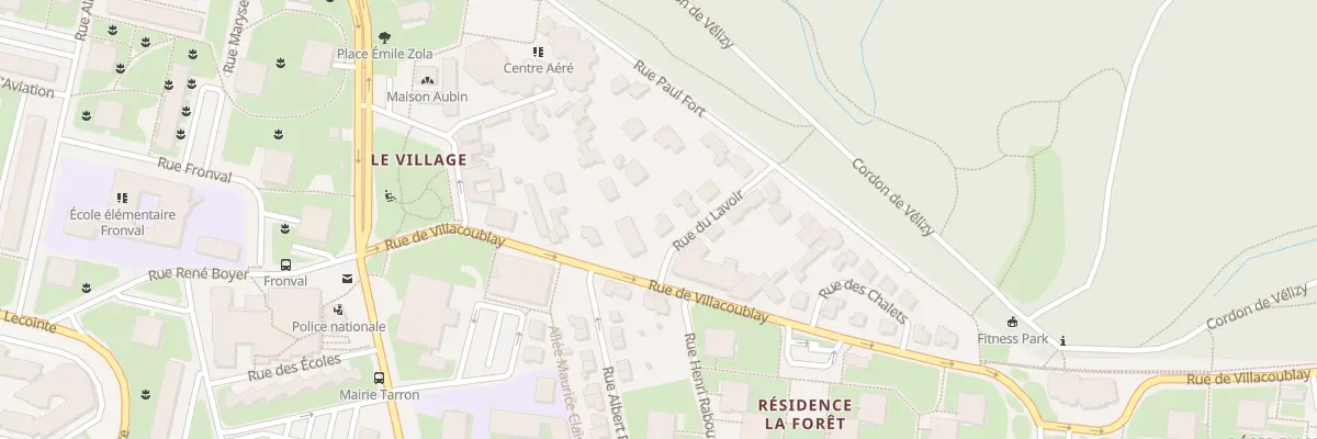 Plan du 3 Rue du Lavoir à Vélizy-Villacoublay
