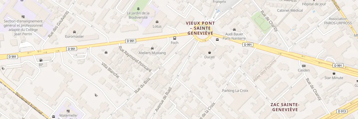 Plan du 12 Av de Rueil à Nanterre