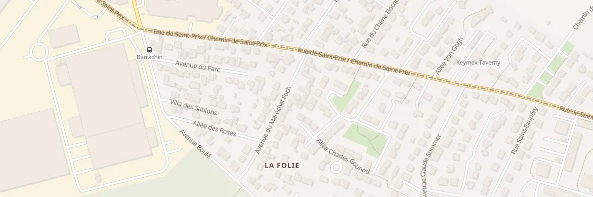 Plan du 16 Av du Maréchal Foch à Beauchamp
