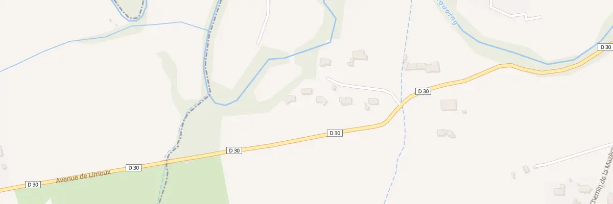 Plan du 71 Rte de la Digne à Limoux