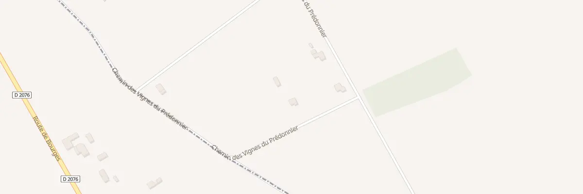 Plan du 225 Vignes du Predonnier à Allouis