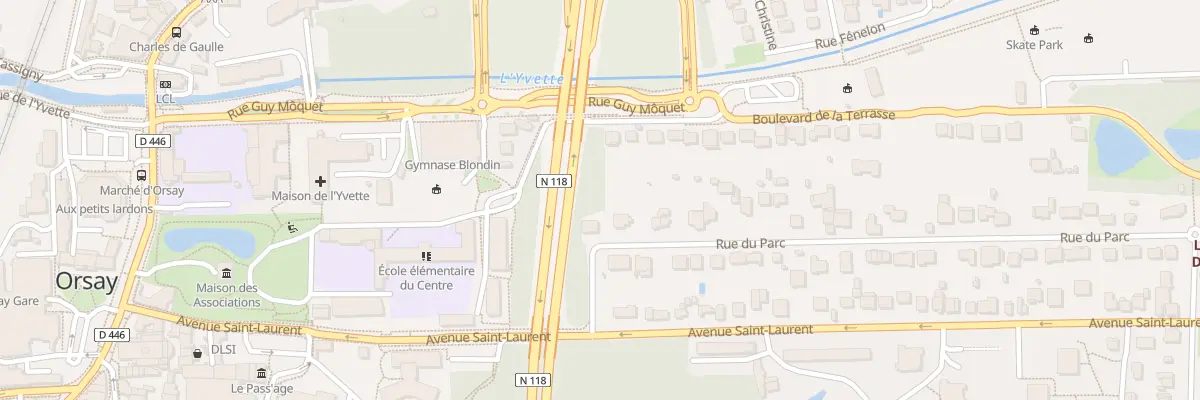 Plan du 1 Rue du Parc à Orsay