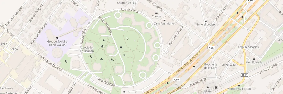 Plan du 4 Rue de Zilina à Nanterre