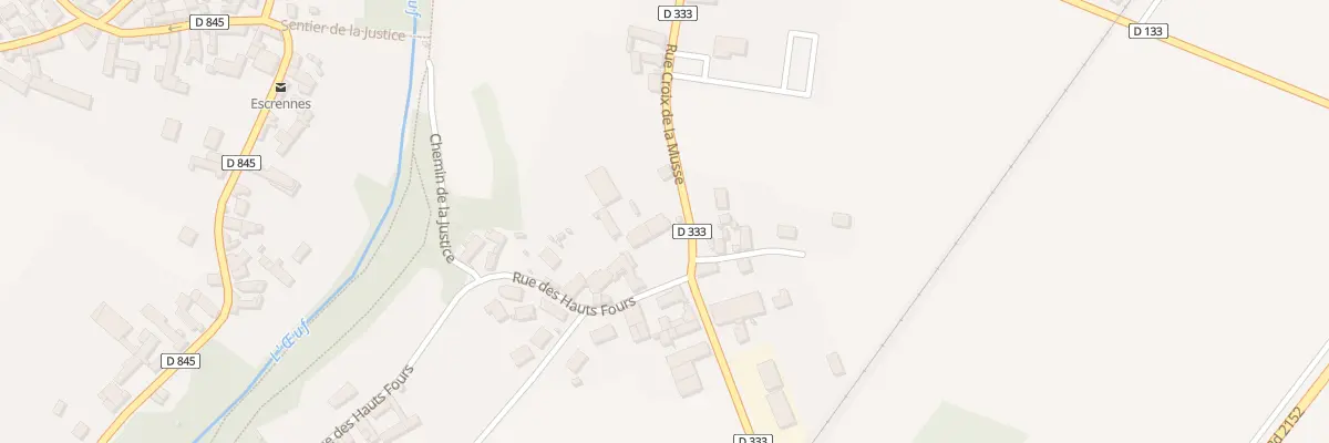 Plan du 2 Rue des Hauts Fours à Escrennes