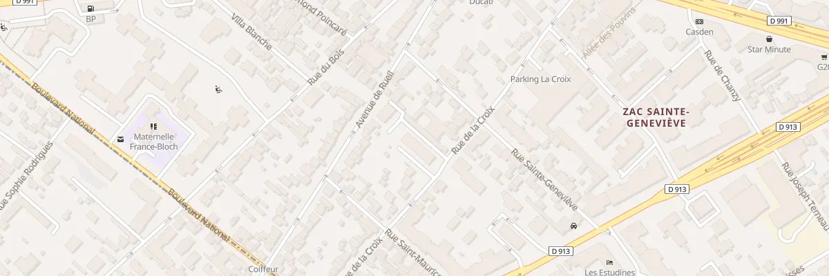 Plan du 46 Rue de la Croix à Nanterre