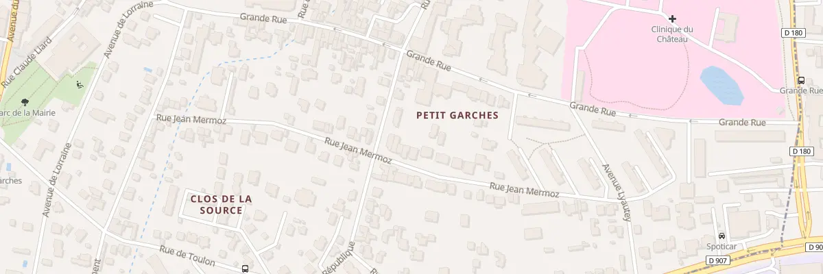 Plan du 30 Rue Jean Mermoz à Garches