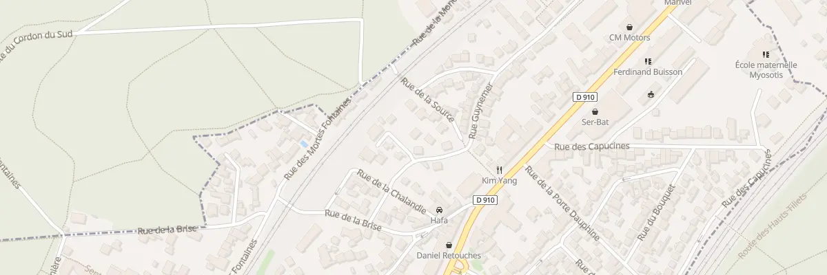 Plan du 6 Rue des Jonquilles à Chaville