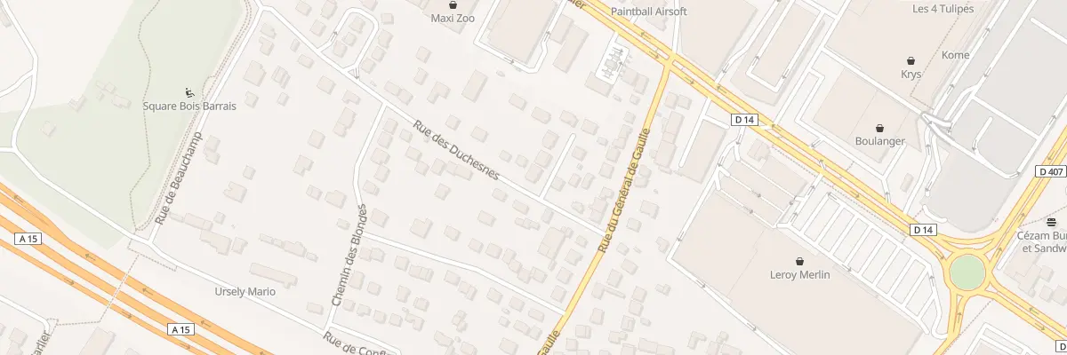 Plan du 8T Rue des Duchesnes à Montigny-lès-Cormeilles