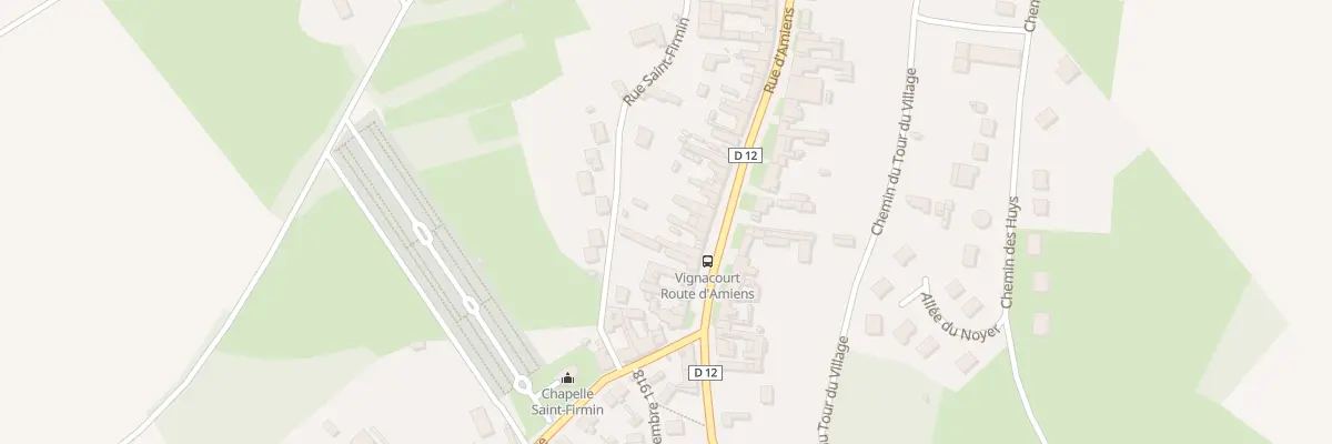 Plan du 588 Rue d’Amiens à Vignacourt