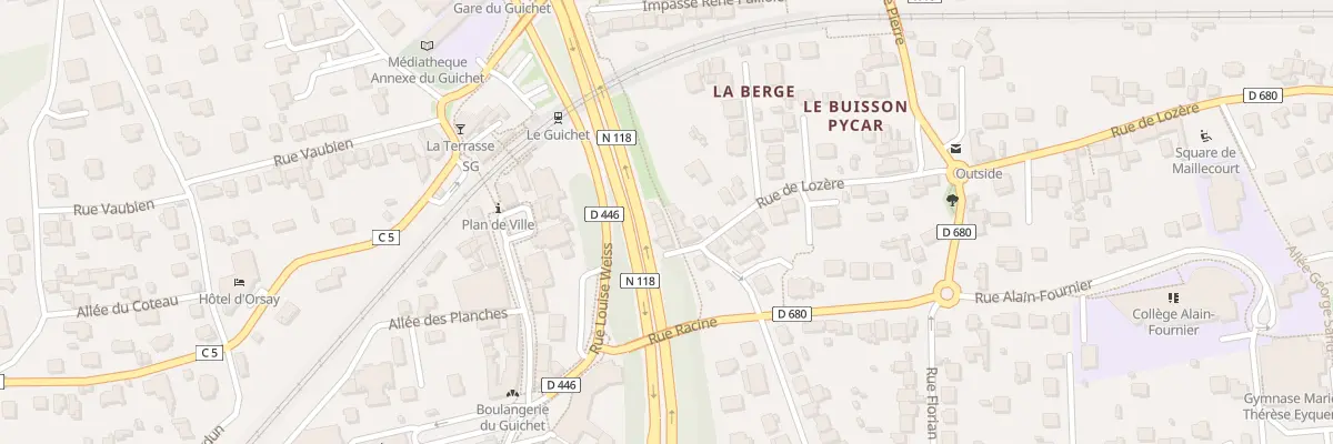 Plan du 3F Rue de Lozère à Orsay