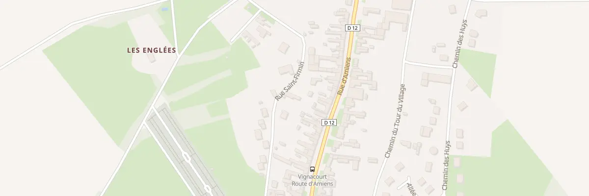 Plan du 516 Rue d’Amiens à Vignacourt