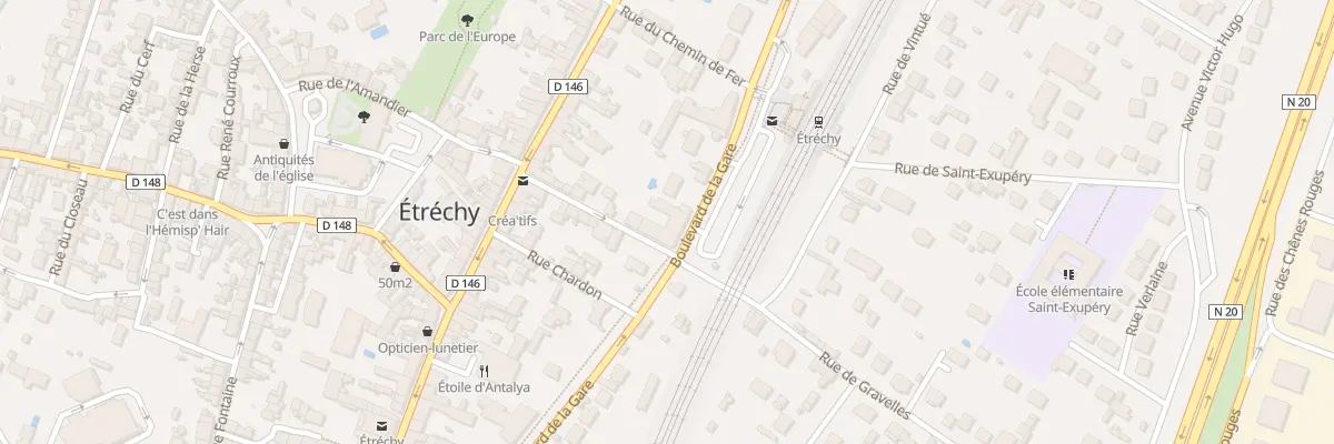 Plan du 8 Bd de la Gare à Étréchy