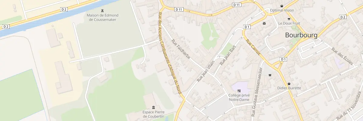 Plan du 13 Rue Faidherbe à Bourbourg