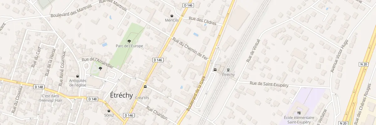 Plan du 4 Rue du Chemin de Fer à Étréchy
