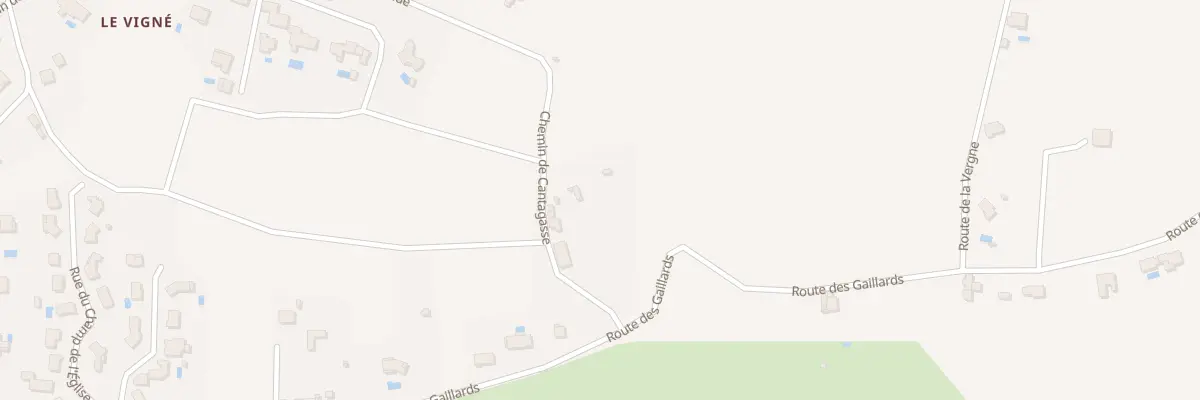 Plan du 144 Che de Cantagasse à Rosières