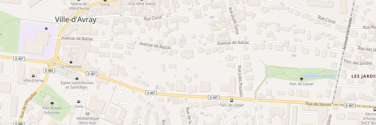 Plan du 32 Av de Balzac à Ville-d’Avray