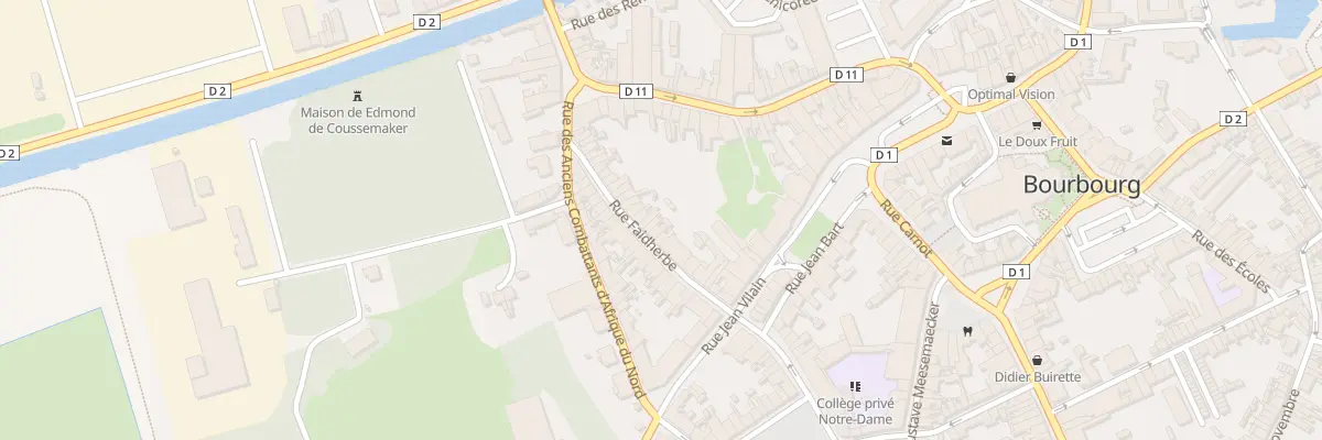 Plan du 14 Rue Faidherbe à Bourbourg