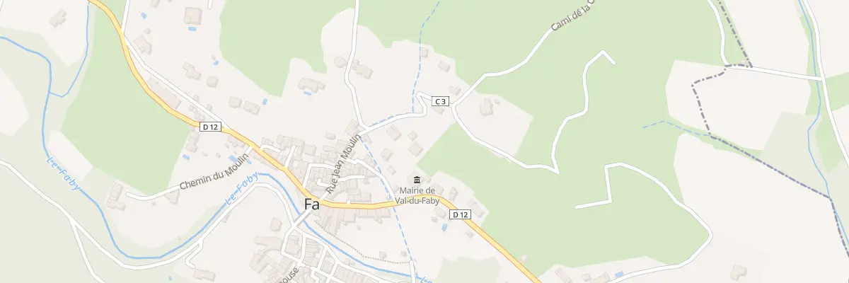 Plan du 9998 Le Village Fa à Val-du-Faby