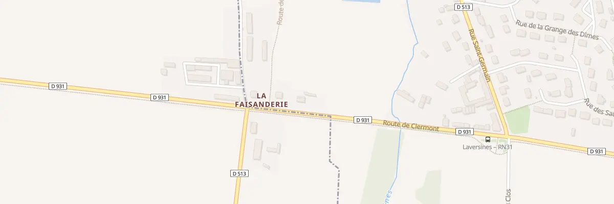 Plan du 10 Rte de Clermont à Laversines